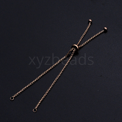 Adjustable 201 Stainless Steel Slider Bracelets Making STAS-S105-JN646-3-1