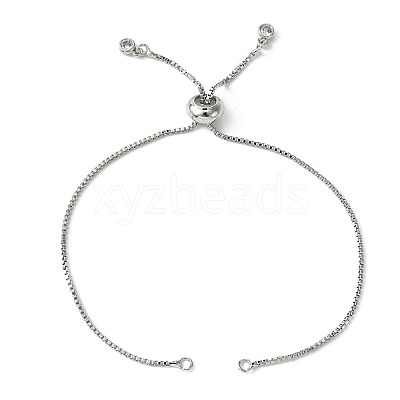 5Pcs Rack Plating Adjustable Brass Slider Bracelet Making MAK-FS0001-03P-1
