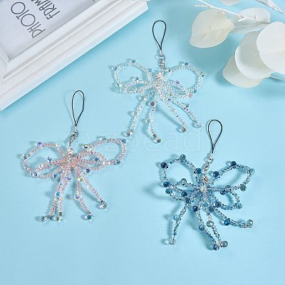 1Pc Glass Mobile Straps HJEW-SZ0001-59C-1