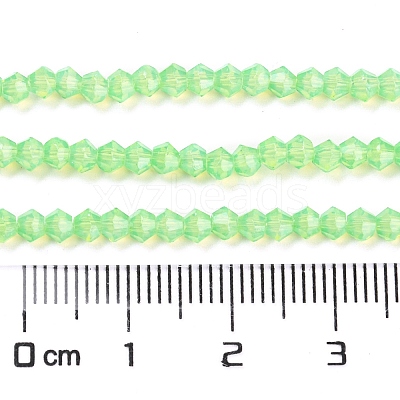 Baking Paint Transparent Glass Beads Strands DGLA-F029-J2mm-01-1
