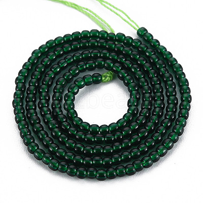 Glass Beads Strands X-GLAA-N041-008F-1