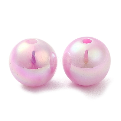 Iridescent ABS Plastic Beads RESI-Z015-03E-1
