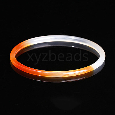 Dyed Natural Dendritic Agate Simple Plain Bangle for Women FIND-PW0021-09B-09-1