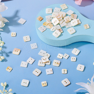 90Pcs 3 Styles Freshwater Shell Buttons BUTT-TA0001-41-1