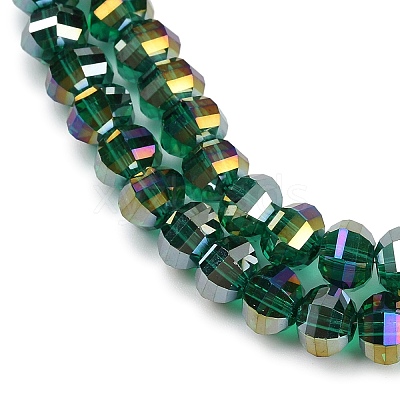 Electroplate Transparent Glass Beads Strands EGLA-B011-08A-AB04-1