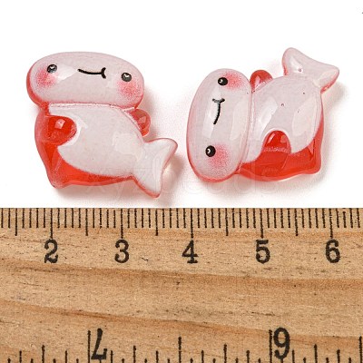 Ice Ocean Theme Opaque Resin Cabochons CRES-D040-02D-1