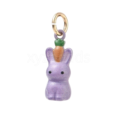 Spray Painted Brass Pendants KK-CBAE20A-01D-G-1