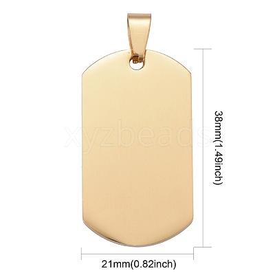 304 Stainless Steel Big Pendants STAS-I140-19F-G-1