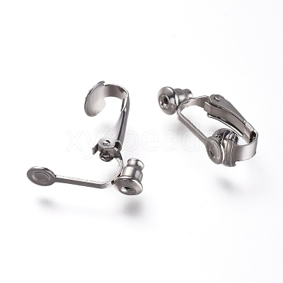 Brass Clip on Earring Converter X-KK-Q115-N-1
