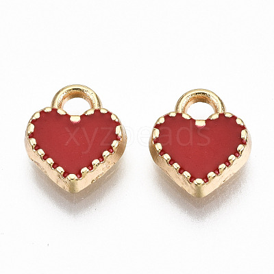Alloy Enamel Charms ENAM-S126-015C-RS-1