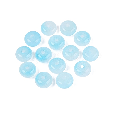 Baking Paint Imitation Jade Glass Beads GL-N006-01B-10-1