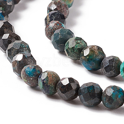 Natural Chrysocolla Beads Strands G-F717-08-1