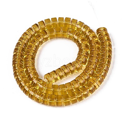 Transparent Glass Beads Strands GLAA-N026-4x8mm-T07-1