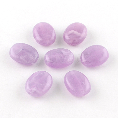 Oval Imitation Gemstone Acrylic Beads LS-X-OACR-R047-23-1