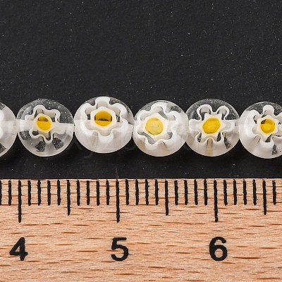 Handmade Millefiori Lampwork Beads Strands LS-LAMP-G164-11O-1