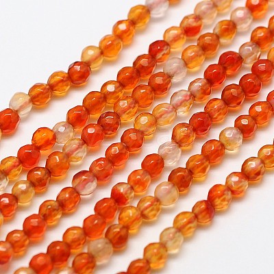Natural Carnelian Bead Strands X-G-A129-3mm-02-1