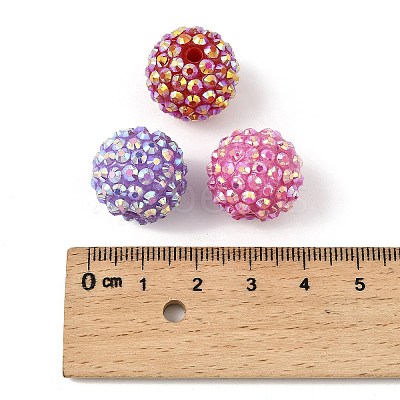 AB-Color Resin Rhinestone Beads RESI-S315-16x18-M-1