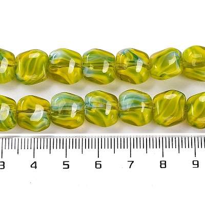 Handmade Milleflori Glass Beads Strands LAMP-M018-01A-02-1