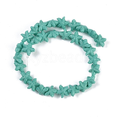 Synthetic Coral Dyed Carved Beads Strands X-CORA-K009-06A-05-1
