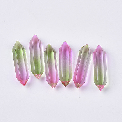 Two Tone Glass Double Terminated Point Beads LS-GLAA-S167-12L-1