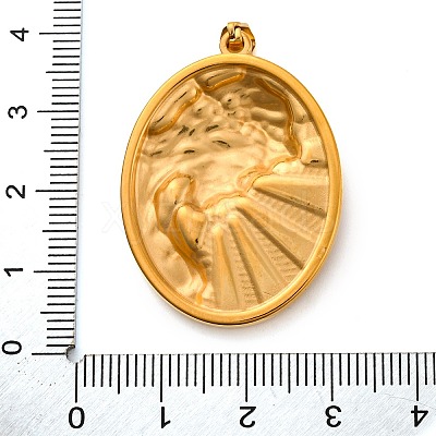 Religion Golden Tone 304 Stainless Steel Pendants STAS-K289-01G-11-1