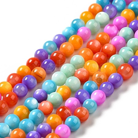 Dyed Natural Freshwater Shell Beads Strands SHEL-G014-05C-04-1