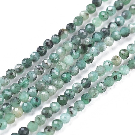Natural Emerald Beads Strands G-R475-022A-1
