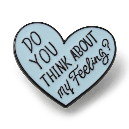 DO YOU THINK ABOUT MY FEELING Heart Alloy Brooches JEWB-Z018-03EB-1