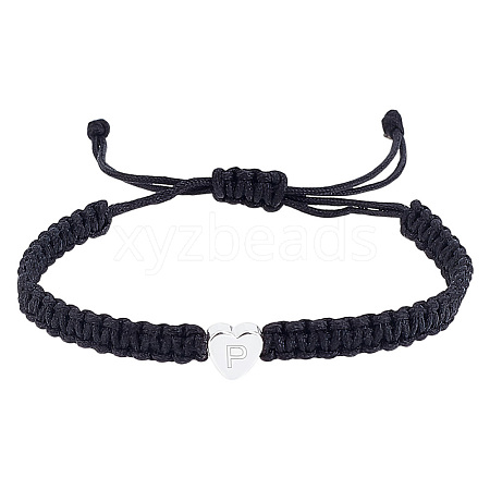 1Pc Adjustable Nylon Cord Braided Bracelets for Women Men BJEW-LP0001-34P-P-1