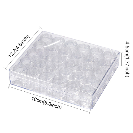 Clear Bead Organizer Storage Case X-C004Y-1