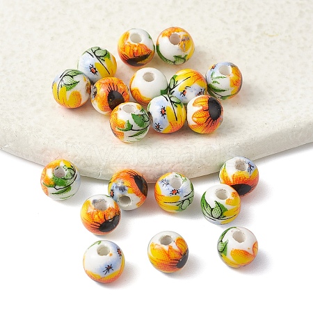 Handmade Porcelain Beads PORC-YW0001-07A-1