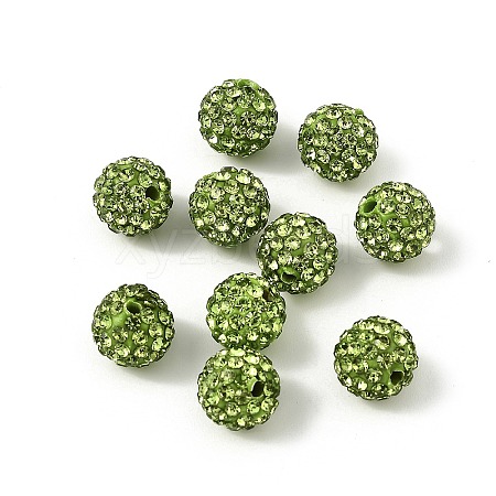 Pave Disco Ball Beads RB-H258-10MM-214-1