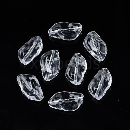 Transparent Acrylic Beads TACR-N009-38-1