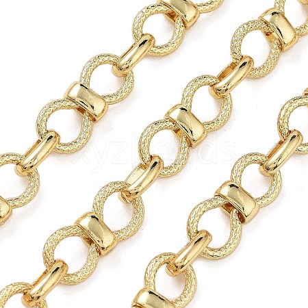 Rack Plating Brass Bowknot Link Chains CHC-G023-09G-1