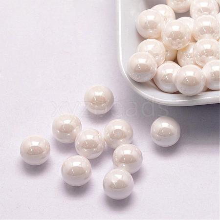 ABS Plastic Imitation Pearl Beads OACR-L008-10mm-F01-1