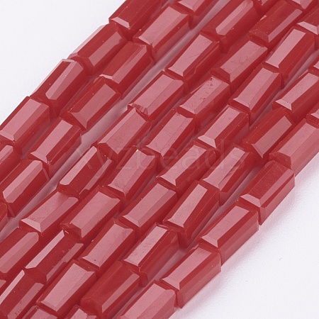 Opaque Glass Beads Strands EGLA-E008-3x6mm-05-1