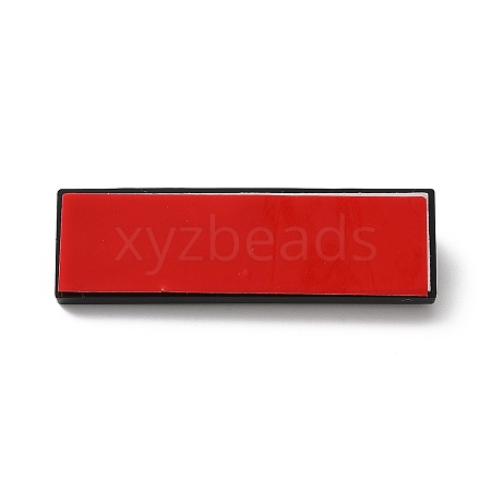 Plastic Adhesive Back Bar Pins with Platinum Iron Pins KY-D025-01B-04-1