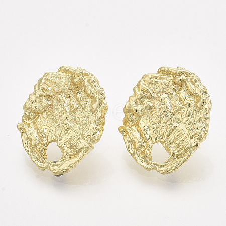 Alloy Stud Earring Findings PALLOY-S121-131-1