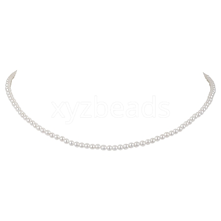 Shell Pearl Bead Kid Necklaces NJEW-JN05048-1