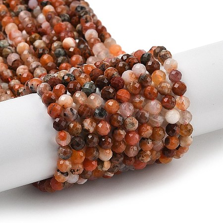 Natural South Red Agate Beads Strands G-G189-D06-03-1