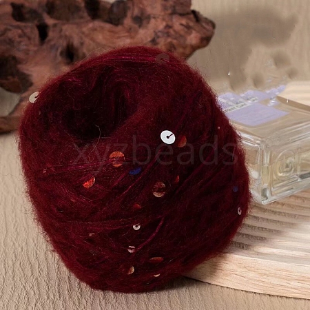 Sequin Mohair Yarn PW-WG50952-09-1