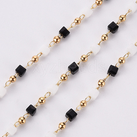 Handmade Acrylic Beaded Chains CHC-S012-001-A02-G-1