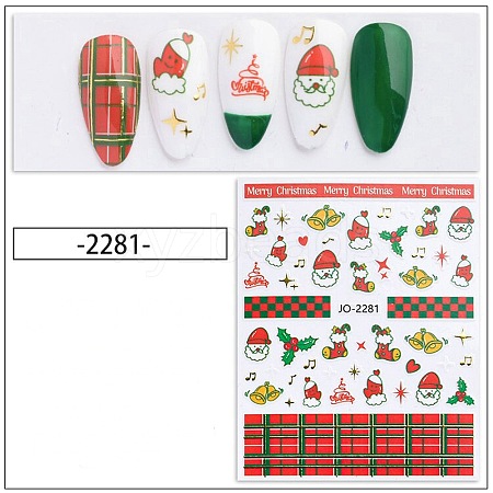 Christmas Theme Nail Art Stickers MRMJ-N033-2281-1