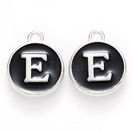 Platinum Plated Alloy Charms X-ENAM-S118-02E-P-1