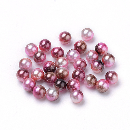 Rainbow Acrylic Imitation Pearl Beads LS-OACR-R065-8mm-A10-1