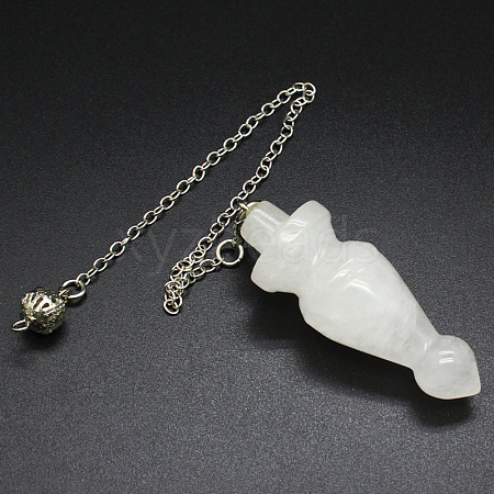 Natural Quartz Crystal Cone Dowsing Pendulum Big Pendants PW-WG84774-08-1