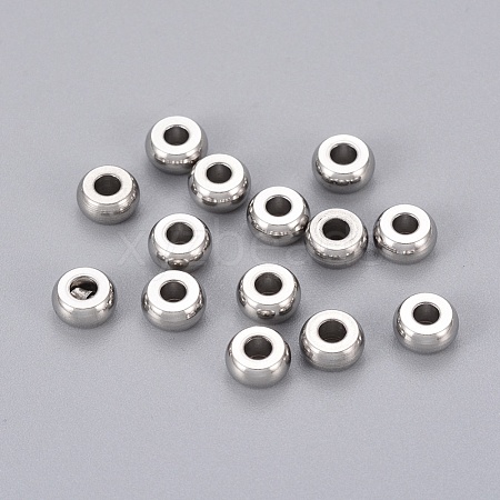 Tarnish Resistant 304 Stainless Steel Beads X-STAS-E036-7-1