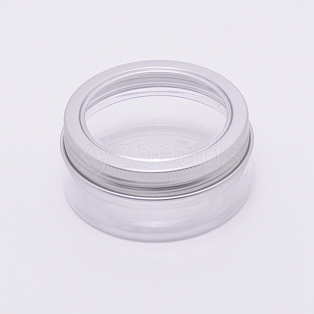 Round Aluminium Cover Plastic Box CON-WH0079-29A-1