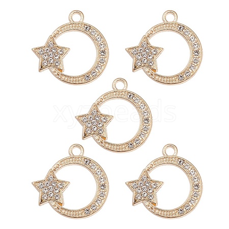 Alloy Rhinestones Pendants FIND-YW0002-01-1