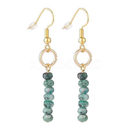 Dyed Natural Malaysia Jade Beads Dangle Earrings EJEW-JE04709-01-1